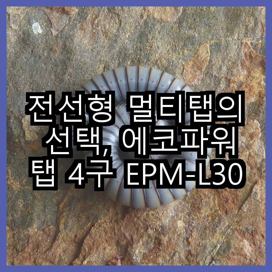 전선형 멀티탭의 선택, 에코파워탭 4구 EPM-L304SS와 5구 EPM-L305SS의 뚜렷한 차이점은 무엇일까? 썸네일