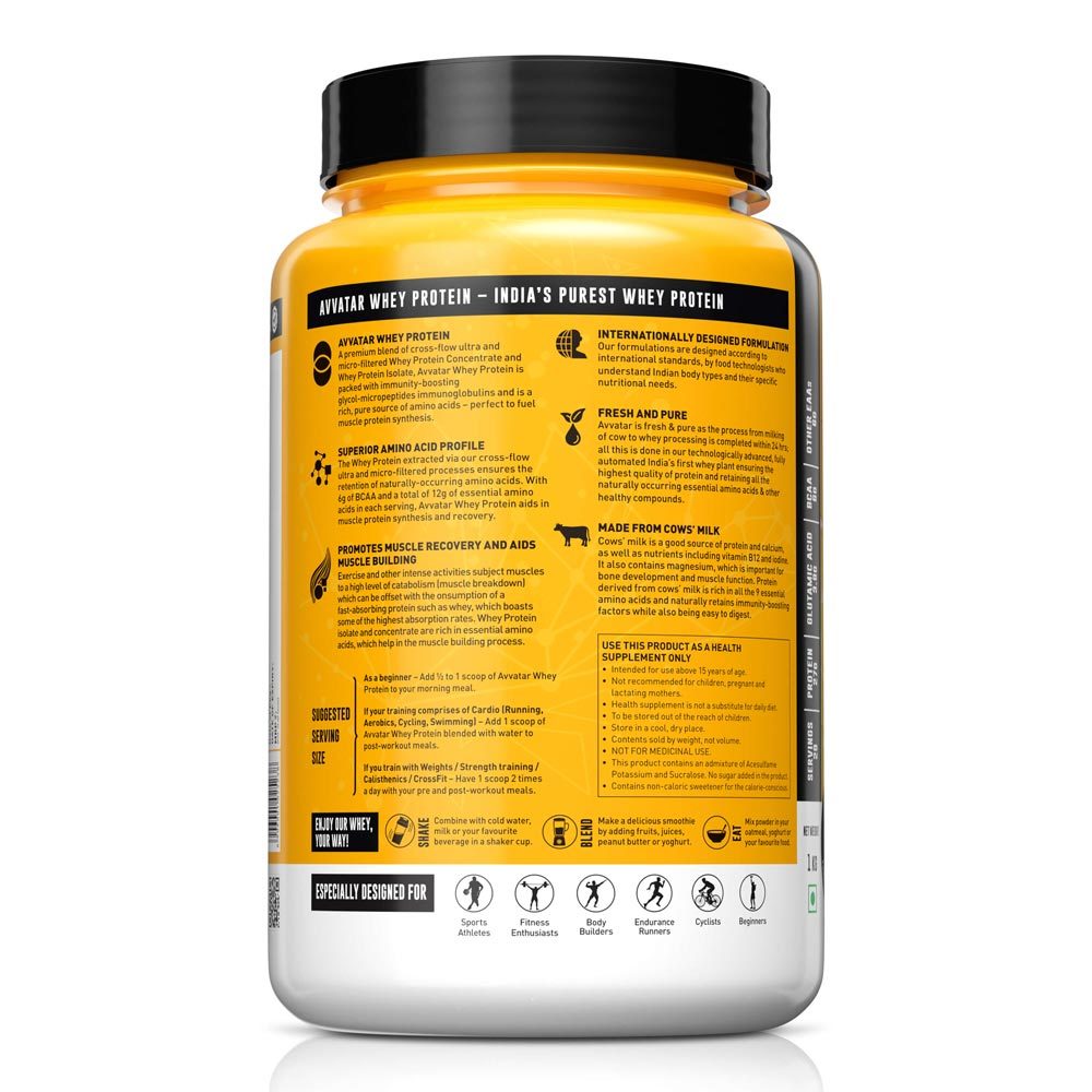 Avvatar Whey Protein Caramel Crème Flavour, 1 Kg
