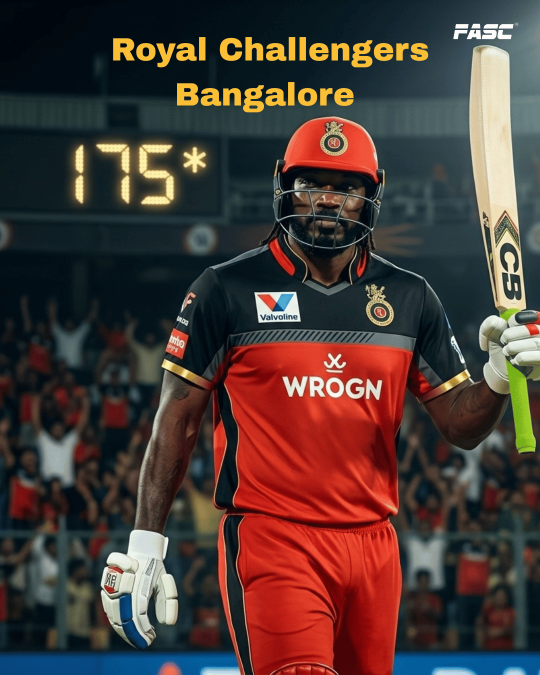 Royal Challengers Bangalore – 263/5