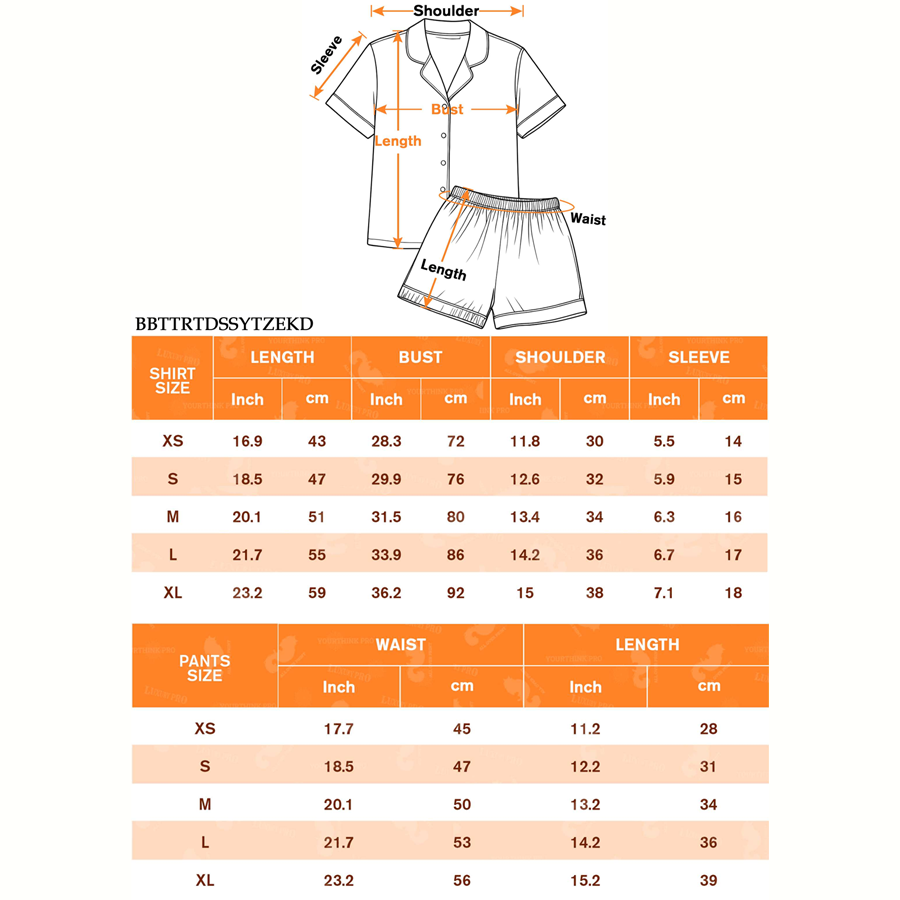 AOP Kids Piping Trim All Over Print Short Sleeve Pajama Set (Two Pockets)