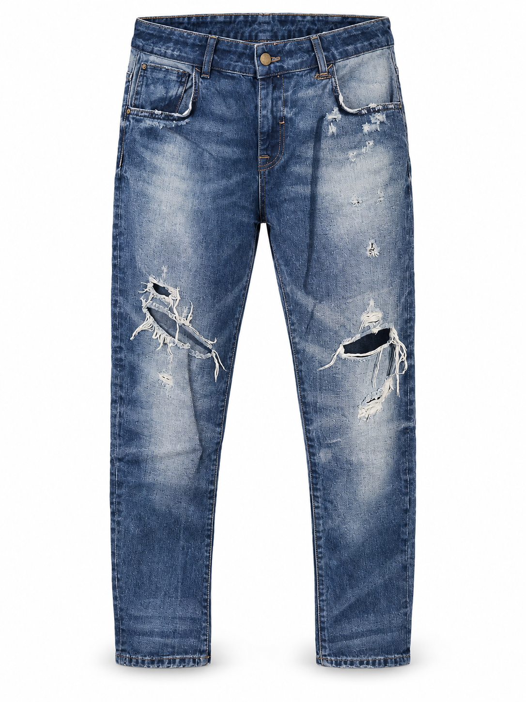Dama - Pantaloni damă Zara albaștri, M