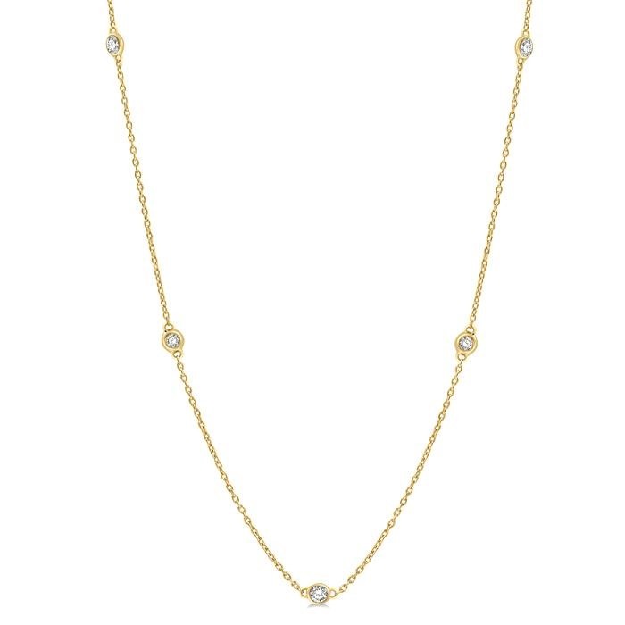 Diamond Station Necklace