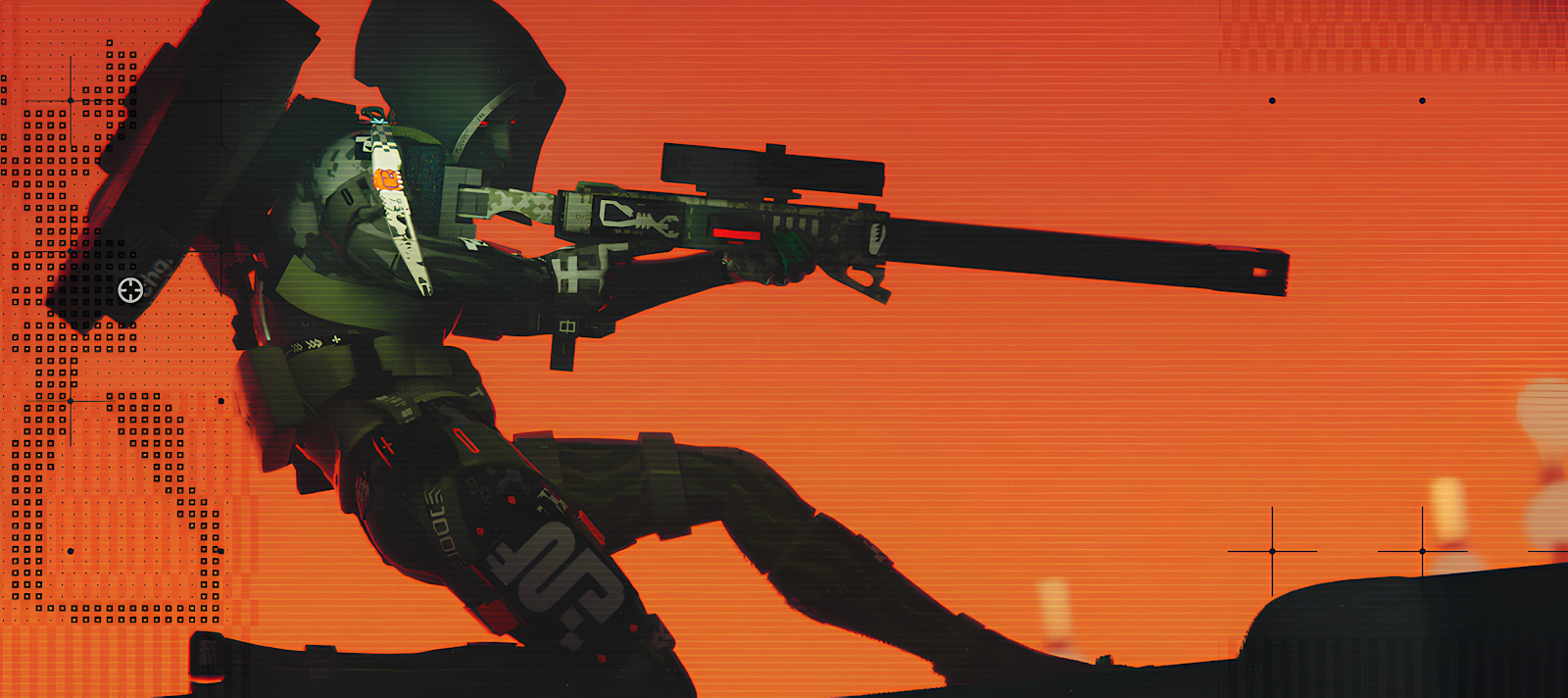 Destiny 2 Hunter Aiming Sniper - Digital Concept Art 4K Wallpaper (4854x2160)