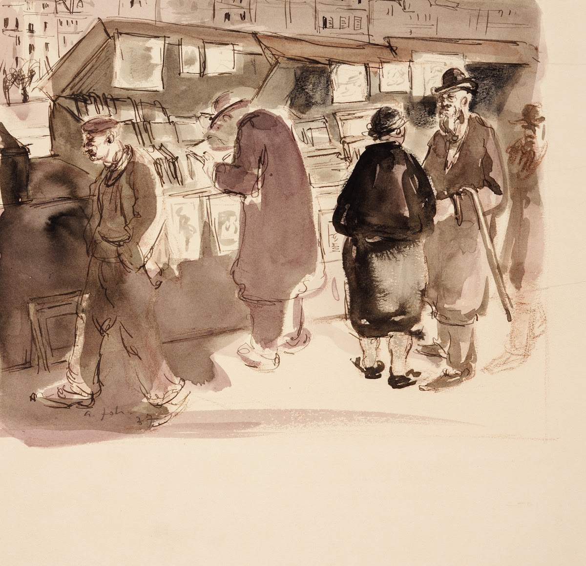 Pariisi bukinistide juures 1937