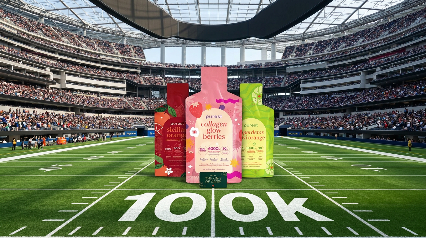 Purest sachets in a packed stadium with the prize pool growing