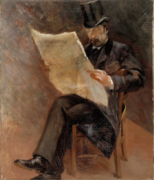 Sanomalehden lukija Björn Wasastjerna 1889