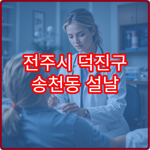 전주시 덕진구 송천동 설날 정형외과 병원 진료시간 확인