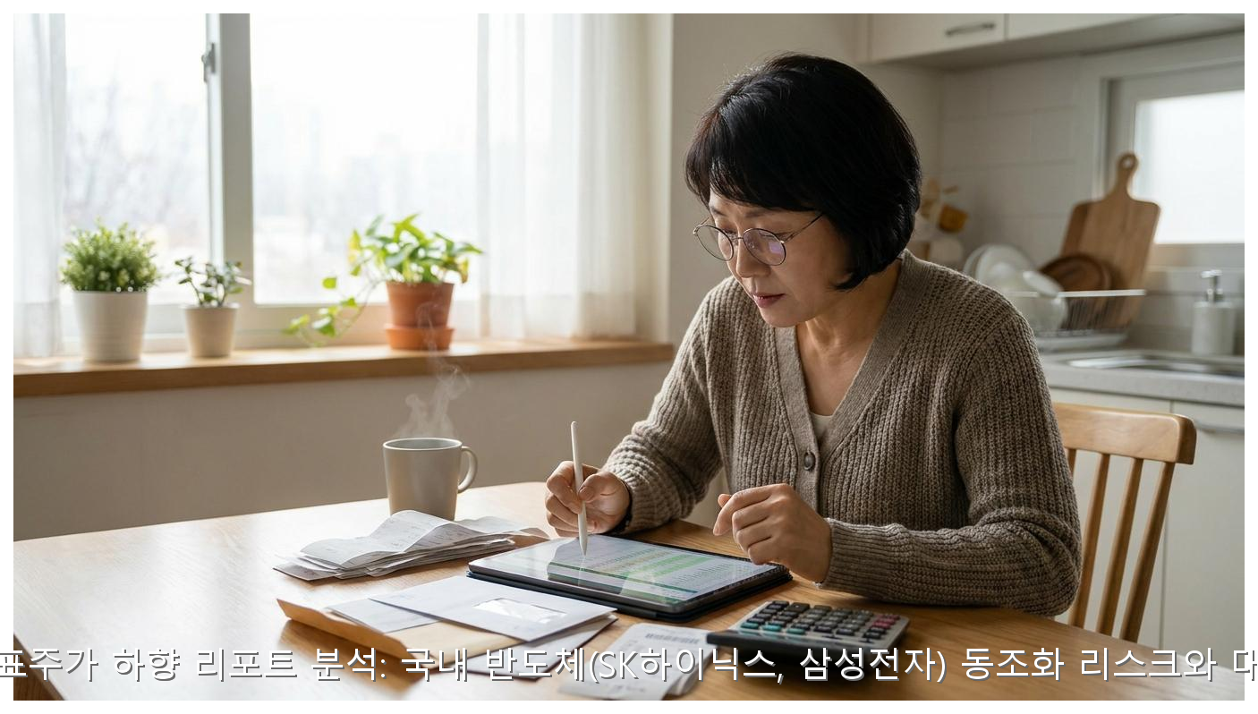 마이크론 목표주가 하향 리포트 분석: 국내 반도체(SK하이닉스, 삼성전자) 동조화 리스크와 대응 시나리오 핵심 안내 및 분석 인포그래픽 (8)