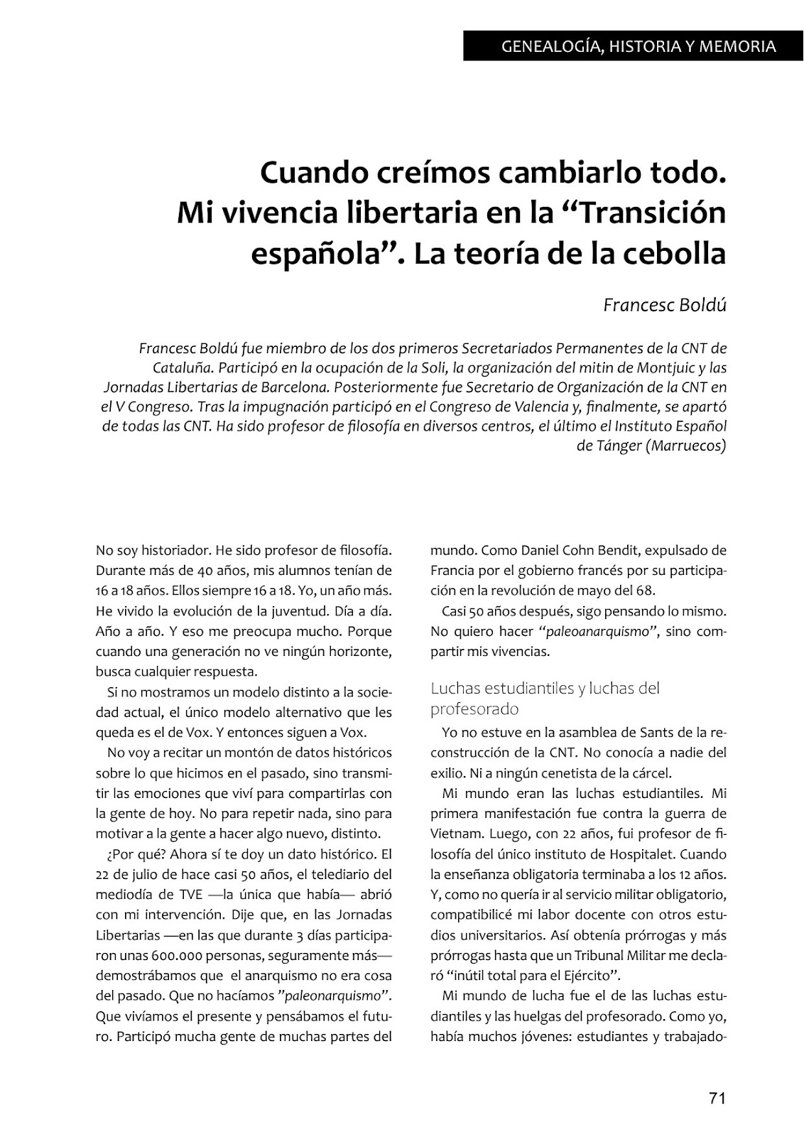 Cuando creímos cambiarlo todo, página 71