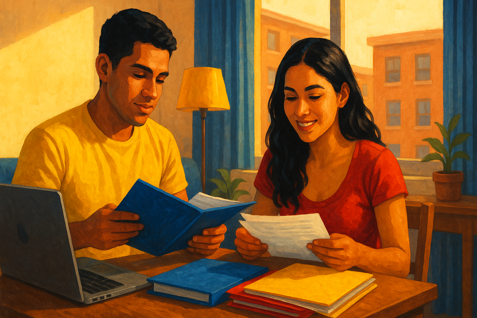 venezolanos en el exterior organizando documentos apostillados para trámites