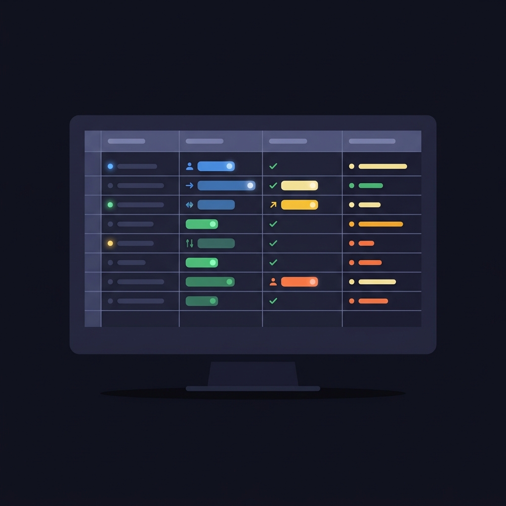 Minimalist 2D vector monitor showing a clean activity log spreadsheet with color coded blocks and icons representing picks rationale stake and outcome How to Prepare Before Starting a FundedPlays Challenge