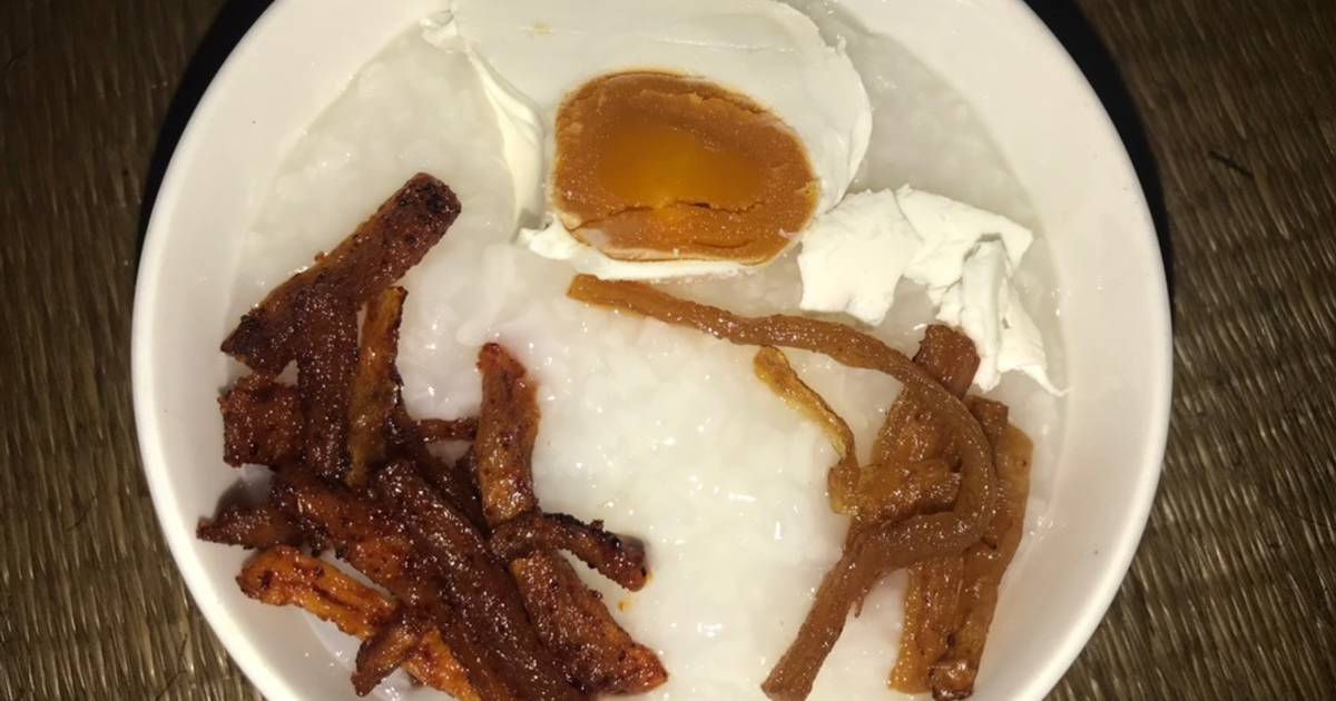 Cháo trắng trứng muối