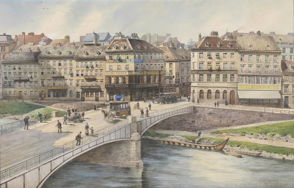 Blick über den Donaukanal 1917