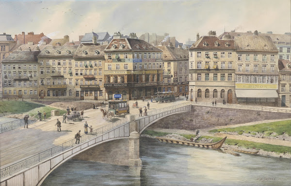 Blick über den Donaukanal 1917