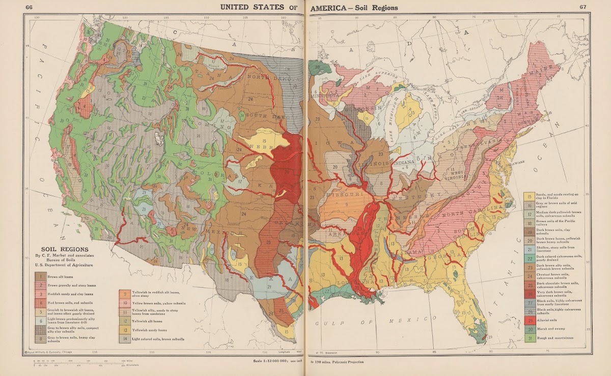 United States of AmericaSoil Regions 1943