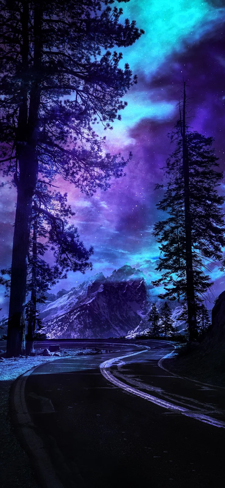 A Cool Cloud, Atmosphere, Plant, Purple, Nature Full HD iPhone Wallpaper for Free Download in High Quality [1407x3045]