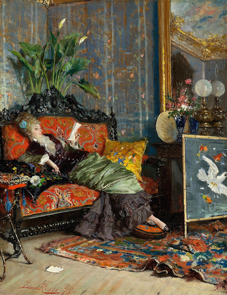 Young Woman Reading 1875
