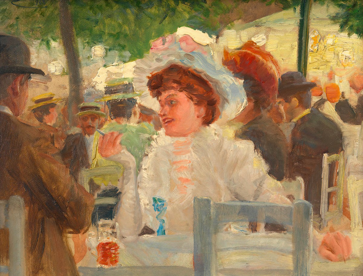 Praterszene in einer Gaststätte 1908