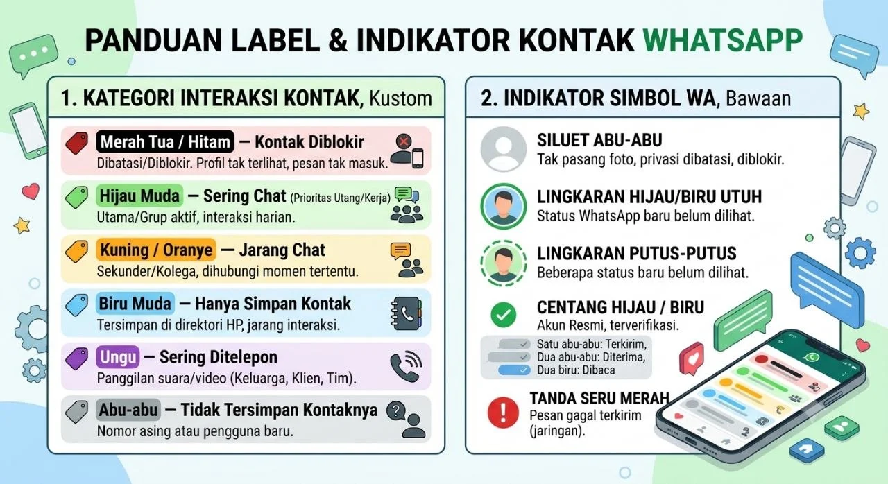 Warna dan Label di WhatsApp