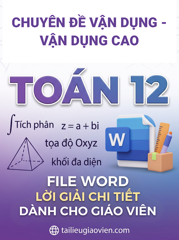 Chuyên Đề Vận Dụng - Vận Dụng Cao Toán 12