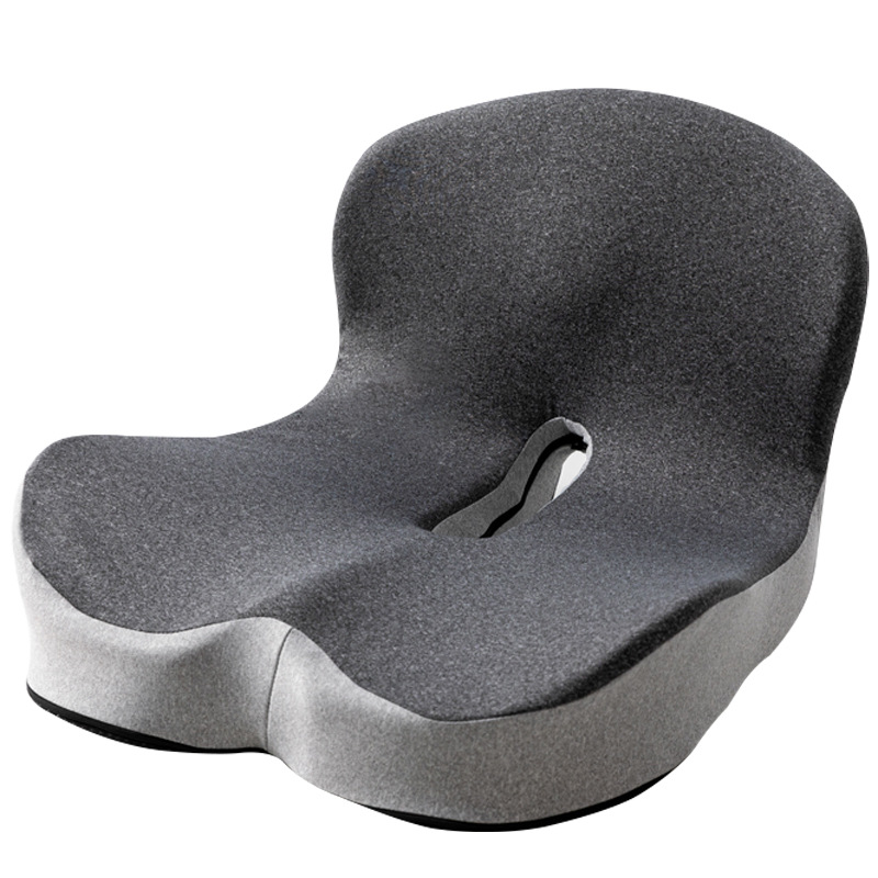 Seat cushion with memory foam backrest