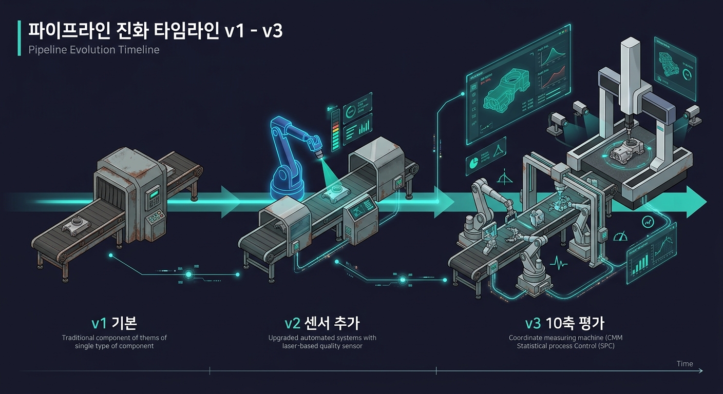 파이프라인 v1→v3 진화