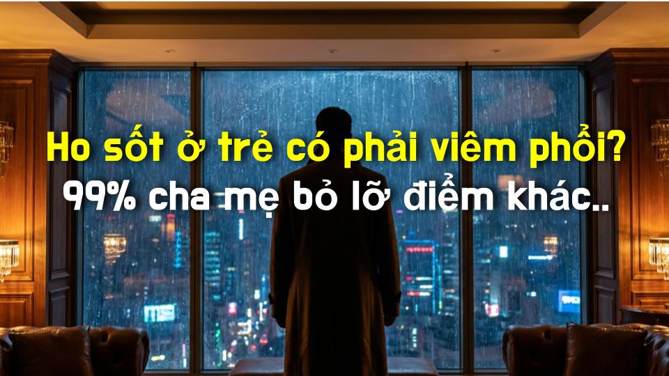 Ho sốt ở trẻ có phải viêm phổi? 99% cha mẹ bỏ lỡ điểm khác biệt then chốt!