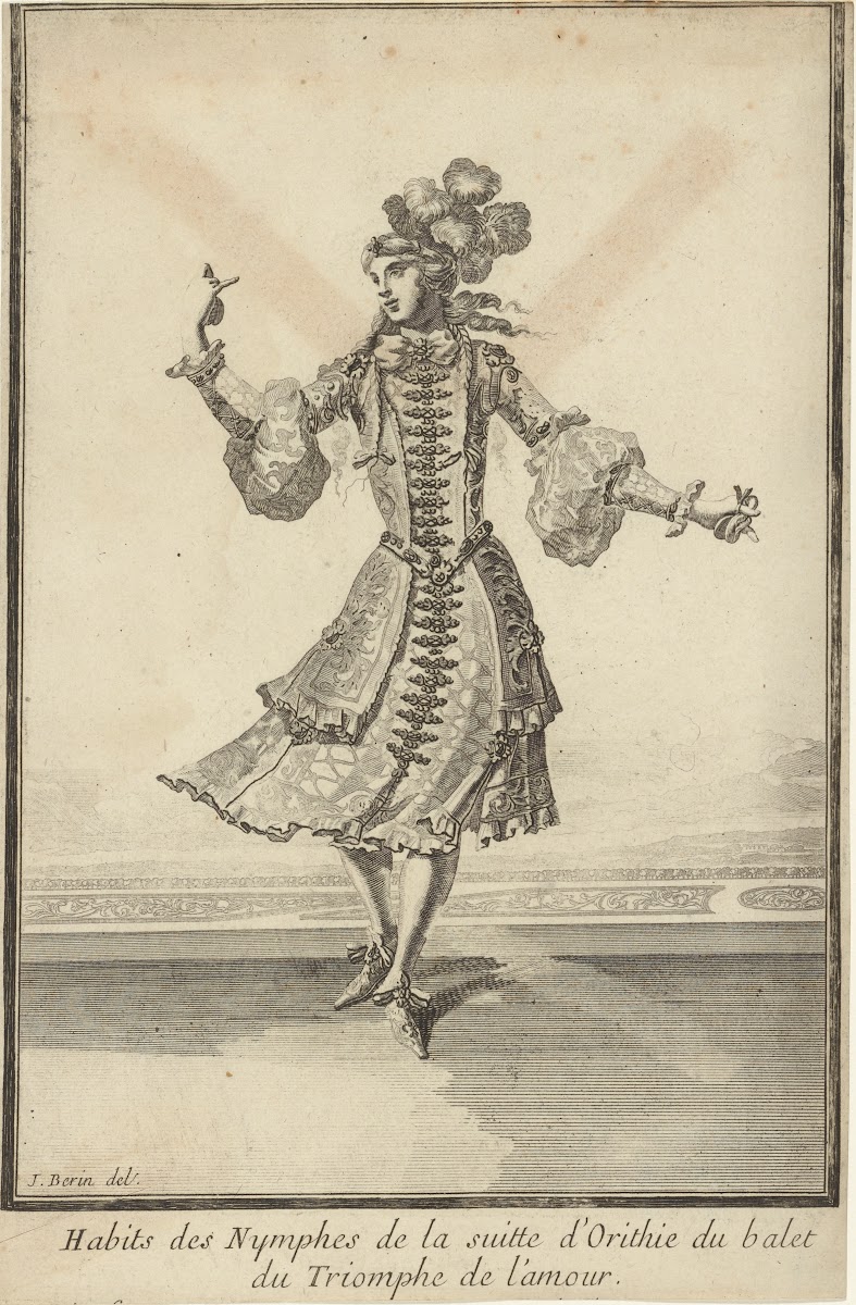 Habits Des Nymphes De La Suitte DOrithie Du Balet Du Triomphe De Lamour 1681