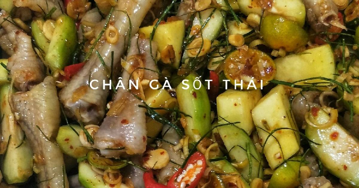 Chân gà sốt thái