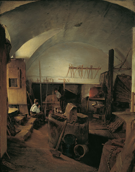 The inside of a forge 1847