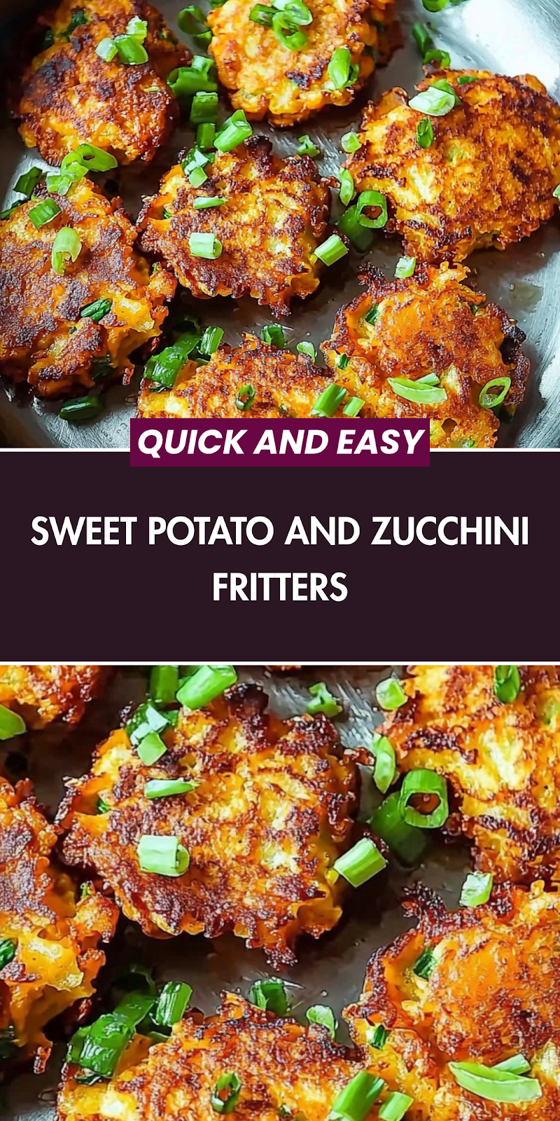 Sweet Potato and Zucchini Fritters