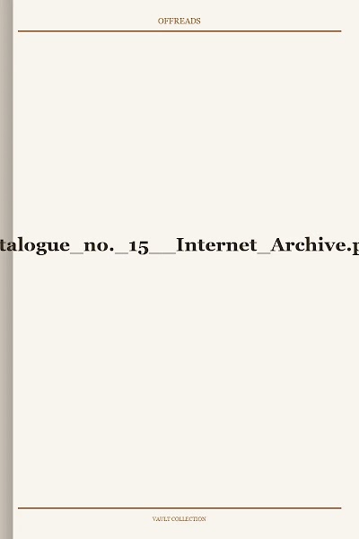 Catalogue no. 15 Internet Archive