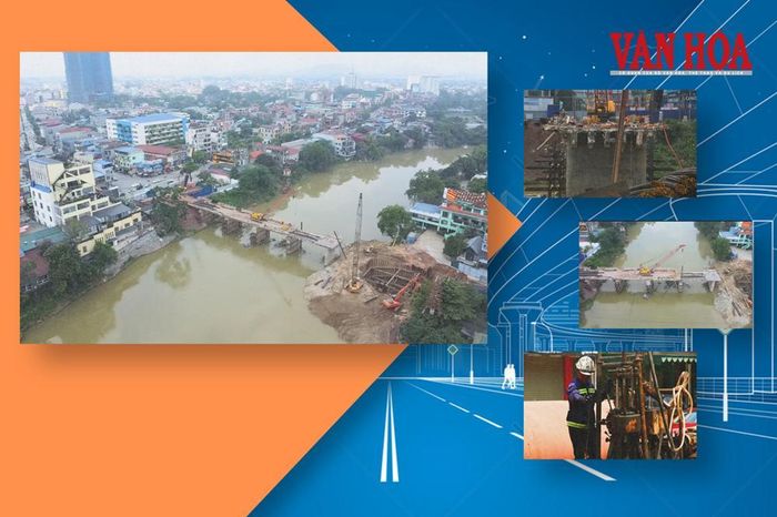 Toàn cảnh đại công trường cầu trăm tỉ vượt sông ở Thái Nguyên - Báo Văn hóa