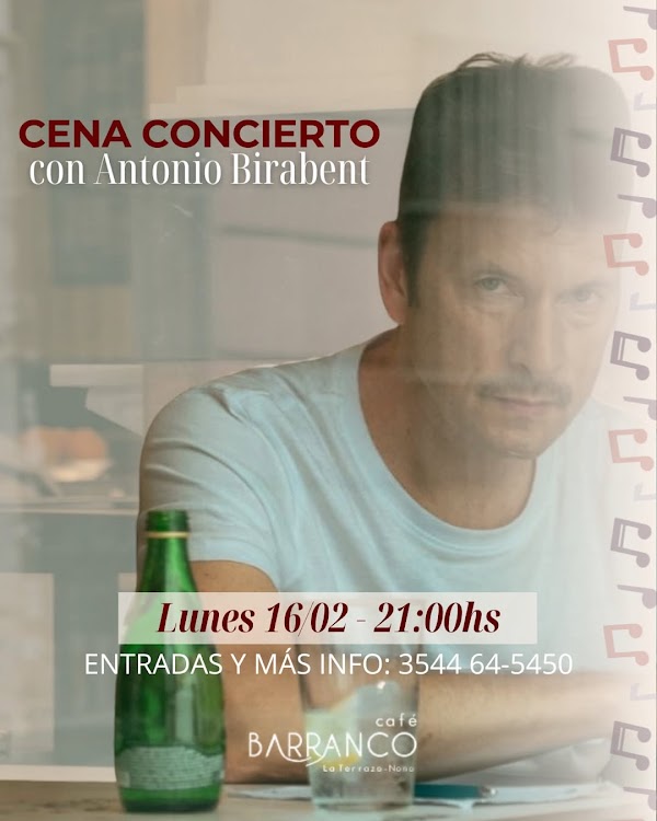 Cena Concierto Antonio Birabent