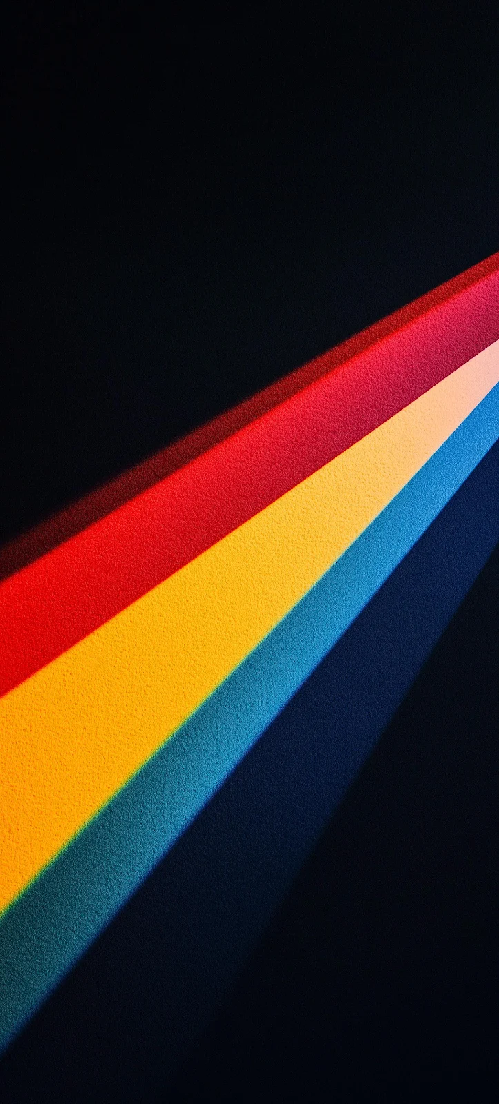 Colorful Retro Diagonal Stripes - Minimalist Digital Art Full HD iPhone Wallpaper (1400x3100)
