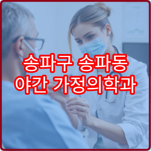 송파구 송파동 야간 가정의학과 진료 병원 만성 질환 관리 정보