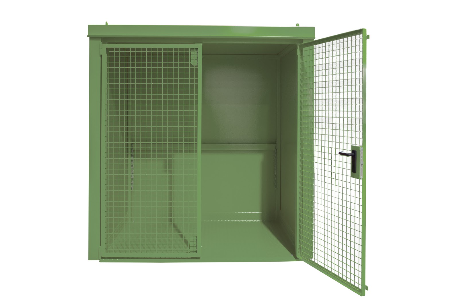 Gasflessen-container GFC-B M2, gelakt, Resedagroen