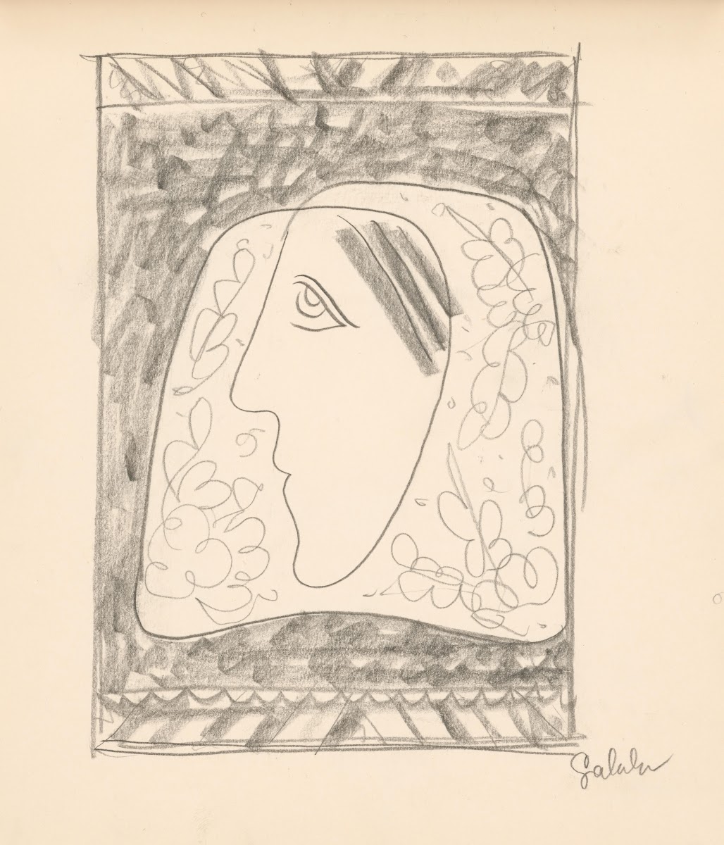 The Head of a Woman in a Floral Headscarf 1938