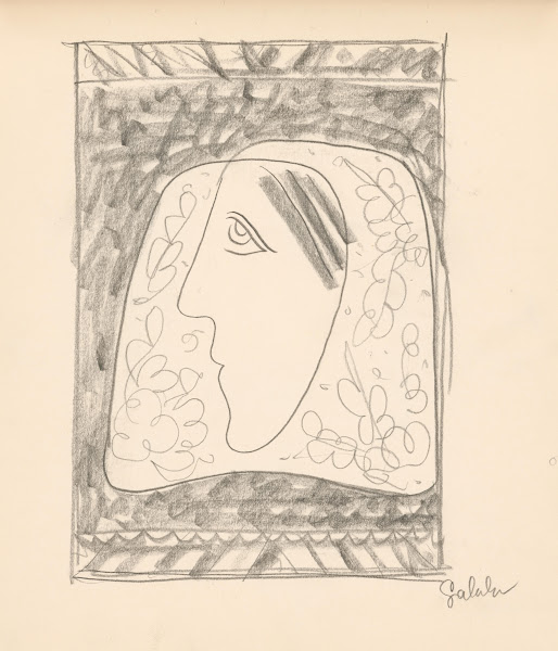 The Head of a Woman in a Floral Headscarf 1938