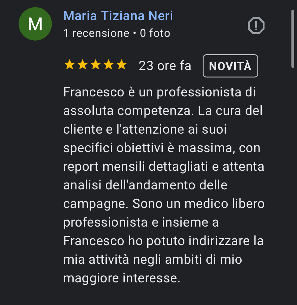 Recensione cliente