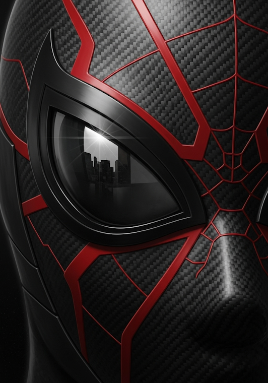 High-Tech Textured Superhero Mask