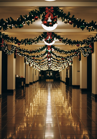 Christmas Hallway Warm Glow