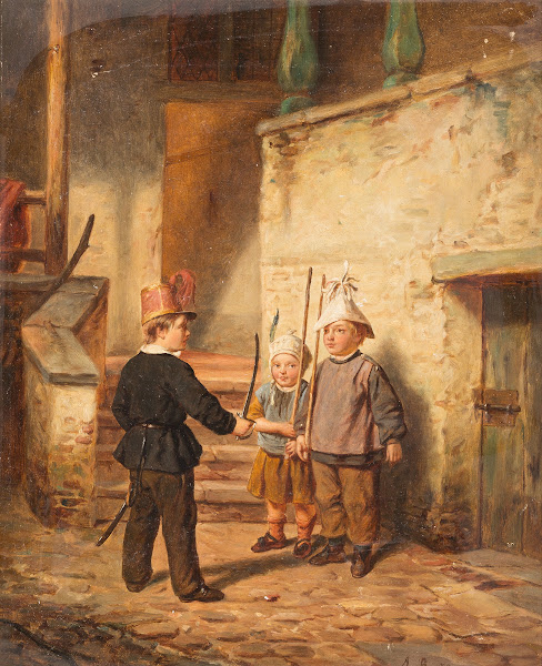 Children Playing Soldiers 1859