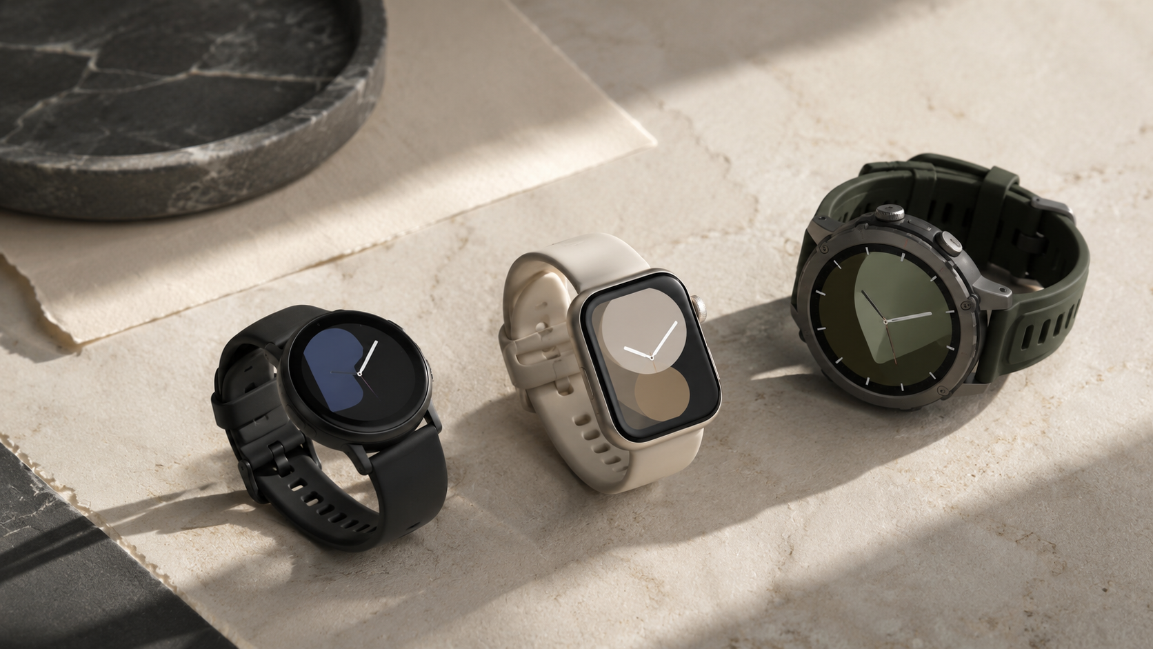 Tre smartwatch moderni messi a confronto