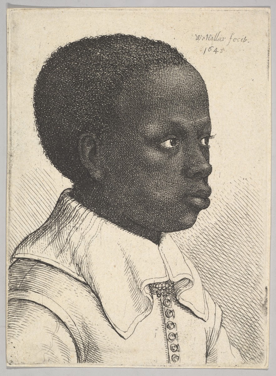 Head of a Young Black Boy in Profile to the Right 1645
