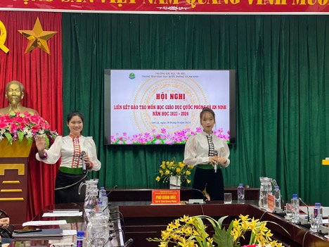 Hội nghị liên kết đào tạo môn học Giáo dục Quốc phòng và An ninh năm học 2023 - 2024