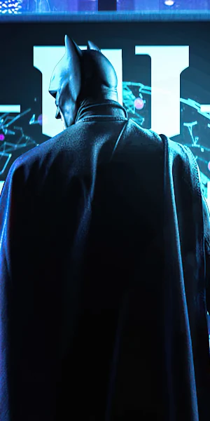 Batman, Batcave, Technology, Monitors 4K Wallpaper Background