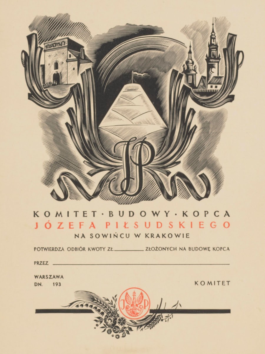 Budowa kopca Józefa Piłsudskiego w Krakowie 1935