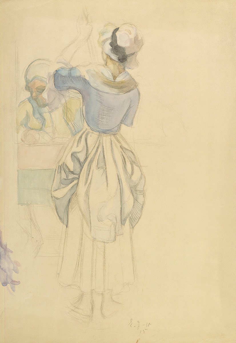 Man in Rococo Attire with Maid 1915
