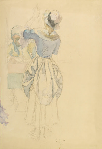 Man in Rococo Attire with Maid 1915